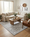 Charleston Elegance Collection Area Rug -  Seaport (Gray) Rectangle Gray  lifestyle 10