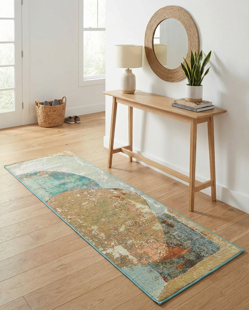 Urban Terrace Collection Area Rug -  Portico Runner Multi  lifestyle 15