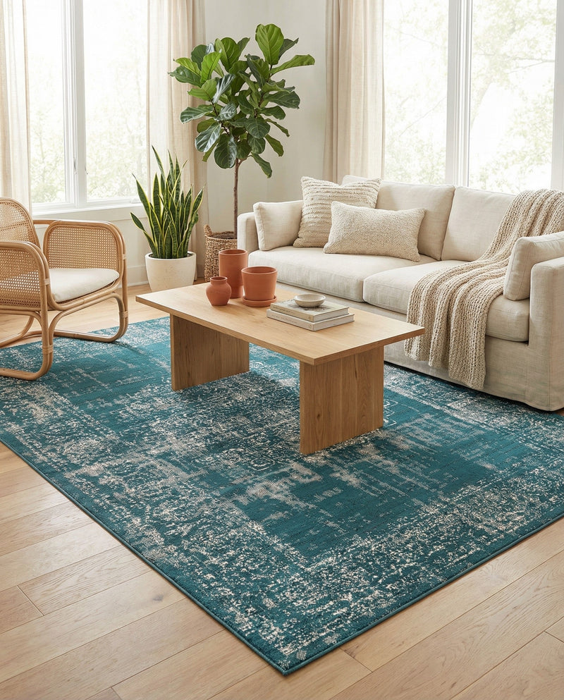 Copenhagen Comfort Collection Area Rug -  Helsingør Rectangle Blue  lifestyle 25
