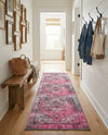 Heritage Elegance Collection Area Rug -  Windsor (Pink) Runner Pink  lifestyle 47