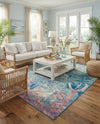 Seaside Haven Rugs Collection Area Rug - Marina Rectangle Multi  lifestyle 39