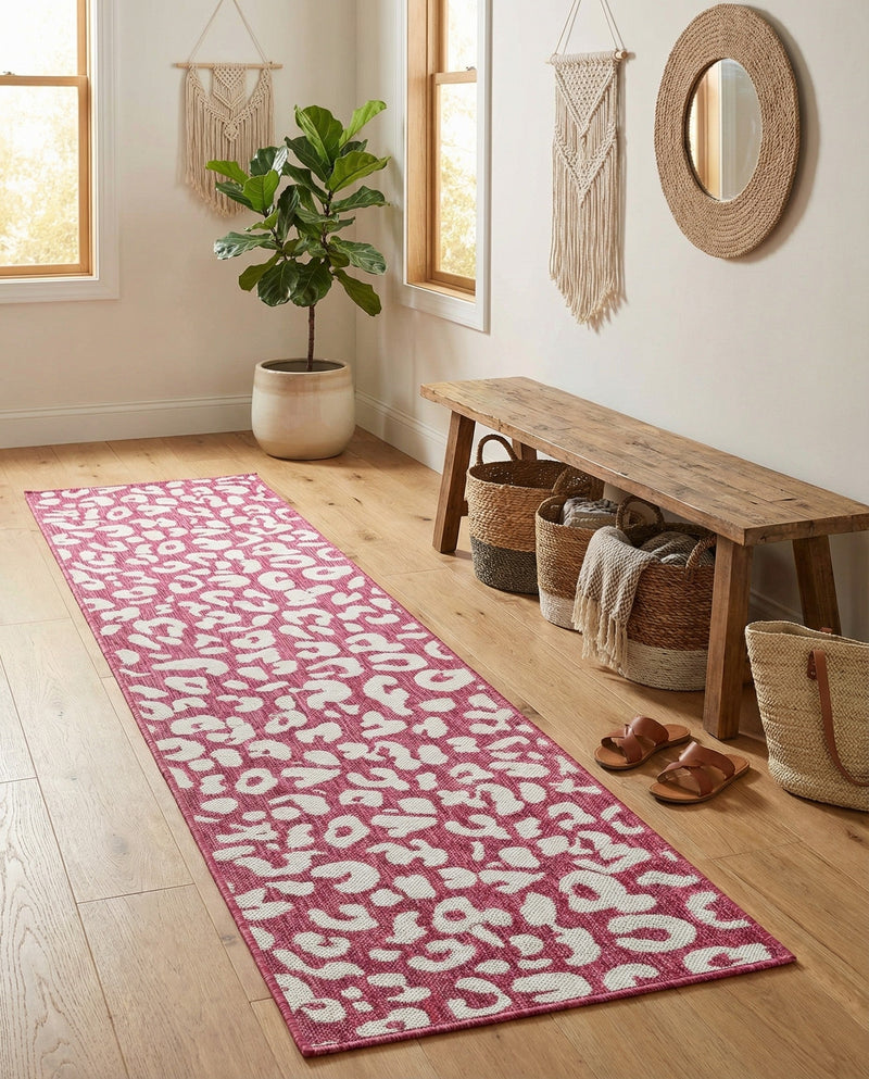 Savannah Escape Collection Area Rug -  Amazon (Magenta) Runner Magenta  lifestyle 40