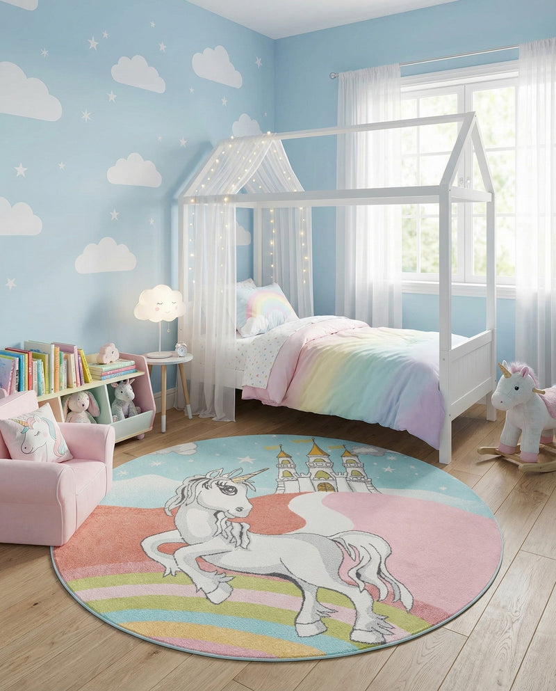 Wonder Tykes Collection Area Rug -  Carnival Round Multi  lifestyle 43