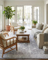 Heritage Elegance Collection Area Rug -  Chatsworth Rectangle Gray  lifestyle 14