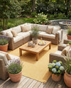 Seaside Serenity Collection Area Rug - Veranda (Corn Harvest Yellow) Square Corn Harvest Yellow  lifestyle 35