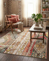 Outdoor Marrakesh Collection Area Rug -  Agadir Rectangle Multi Beige  lifestyle 21