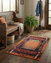 Marrakesh Elegance Collection Area Rug -  Sijilmasa Rectangle Orange  lifestyle 7