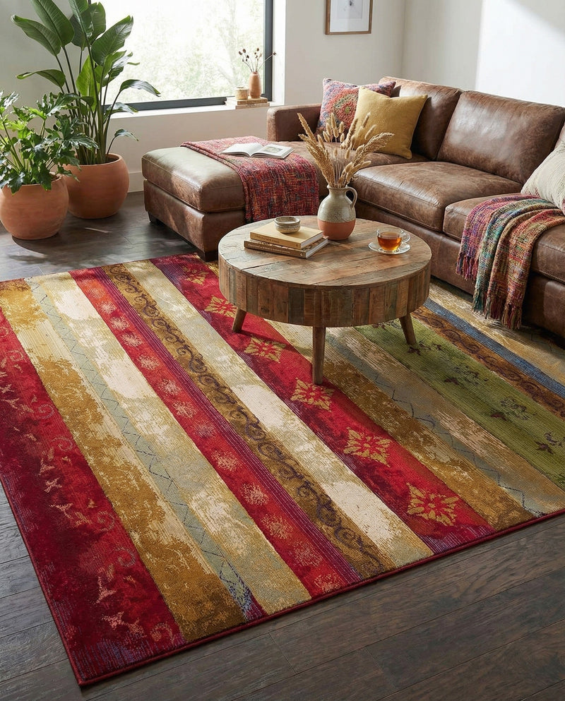 Urban Terrace Collection Area Rug -  Rooftop Rectangle Multi  lifestyle 49