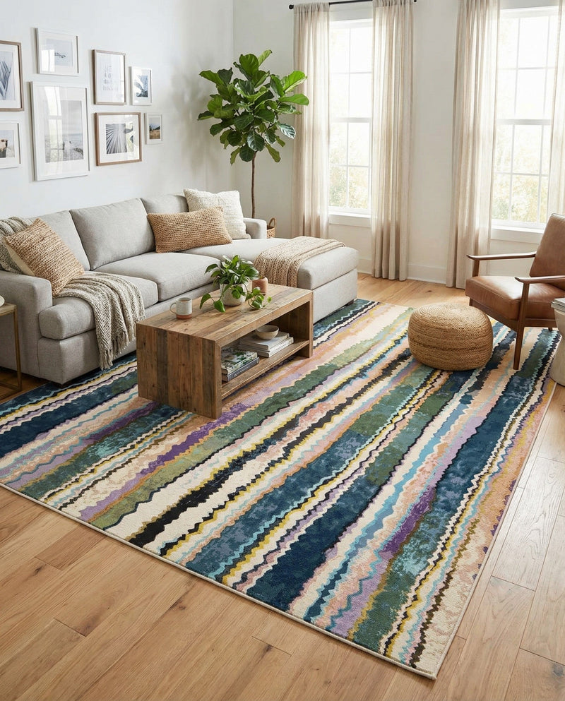 Urban Terrace Collection Area Rug -  Capri Rectangle Multi  lifestyle 9