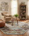 Savannah Soiree Collection Area Rug -  Everglade (Ivory) Octagon Ivory  lifestyle 54