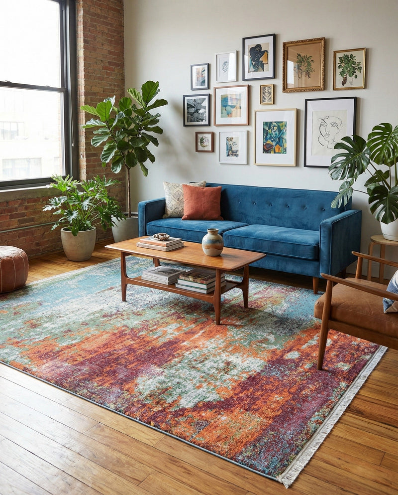 Arcadia Rugs Collection Area Rug -  Avalon Rectangle Multi  lifestyle 17