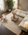 Urban Terrace Collection Area Rug -  Astoria (Taupe) Square Taupe  lifestyle 37