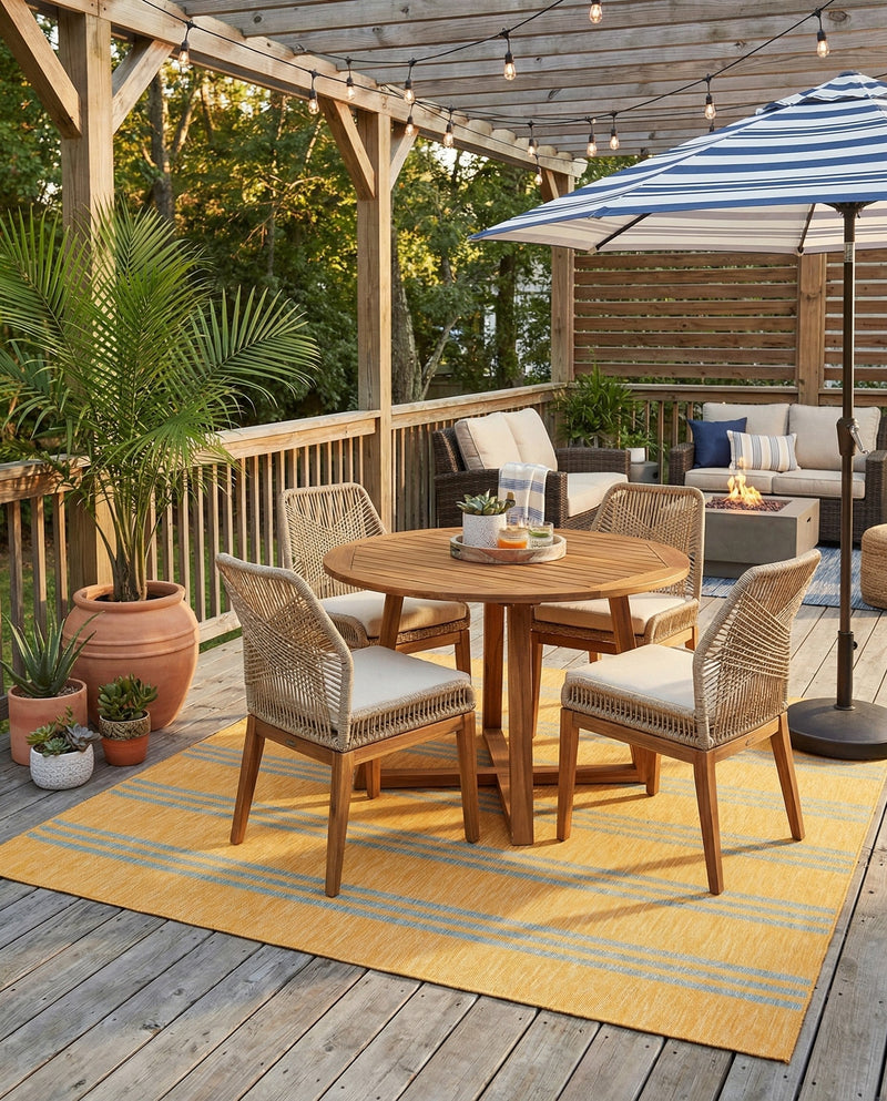 Urban Oasis Rugs Collection Area Rug -  District (Yellow and Aqua) Square Yellow and Aqua  lifestyle 50