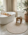 Bloomsbury Elegance Collection Area Rug -  Kensington (Ivory) Round Ivory  lifestyle 44