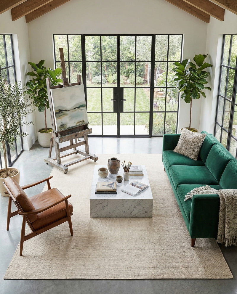Berkshire Estate Collection Area Rug - Windsor (Vanilla Bean) Rectangle Vanilla Bean  lifestyle 22