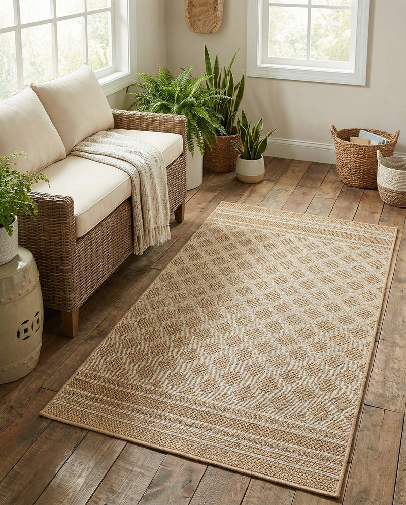 Savannah Pergola Collection Area Rug - Savannah Rectangle Natural  lifestyle 65