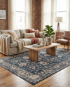 Cascade Range Collection Area Rug -  Shasta (Blue) Rectangle Blue  lifestyle 26