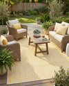 Urban Oasis Rugs Collection Area Rug -  Rooftop (Yellow Ivory) Rectangle Yellow Ivory  lifestyle 19