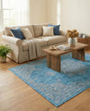 Patio Heritage Collection Area Rug -  Charleston (Light Aqua) Rectangle Light Aqua  lifestyle 23