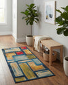 Urban Terrace Collection Area Rug -  Portico Runner Multi  lifestyle 71