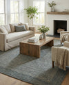 Highland Woven Jute Collection Area Rug - Glenmore (Navy Blue) Rectangle Navy Blue  lifestyle 8