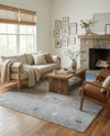 Zagros Shades Collection Area Rug -  Sisakht Rectangle Blue Gray  lifestyle 19
