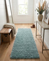 Alpine Plush Collection Area Rug -  Cortina (Aqua) Runner Aqua  lifestyle 28