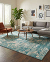 Urban Terrace Collection Area Rug -  Gazebo Rectangle Aqua Blue  lifestyle 26