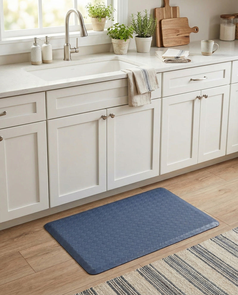 Cozy Mat Collection Area Rug -  Cloister Rectangle Navy Blue  lifestyle 27