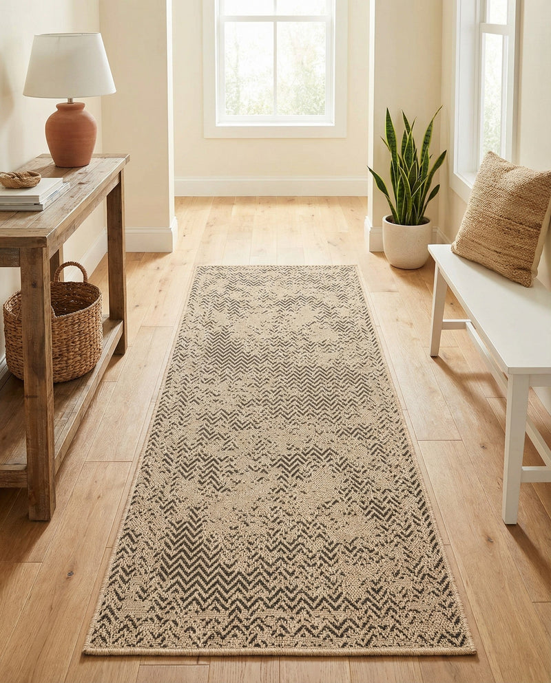 Sahara Sands Collection Area Rug -  Tanis Runner Natural  lifestyle 47