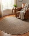 Soho Elegance Collection Area Rug - Chelsea (Light Brown) Round Light Brown  lifestyle 46