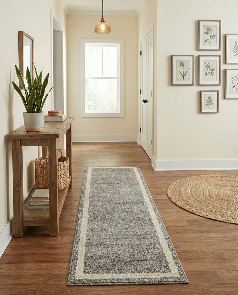 Studio Haven Collection Area Rug -  Alcove (Gray) Runner Gray  lifestyle 61