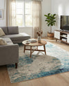 Colorburst Oasis Collection Area Rug -  Tropic Rectangle Blue  lifestyle 10