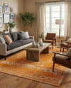 Dover Terrace Collection Area Rug -  Lagoon (Orange) Rectangle Orange  lifestyle 26