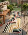 Urban Terrace Collection Area Rug -  Piazza Runner Multi  lifestyle 63