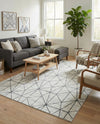 Garden Maze Retreat Collection Area Rug -  Arborlane Rectangle White  lifestyle 28