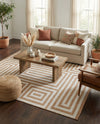 Urban Terrace Collection Area Rug -  Flatiron Rectangle Taupe  lifestyle 28