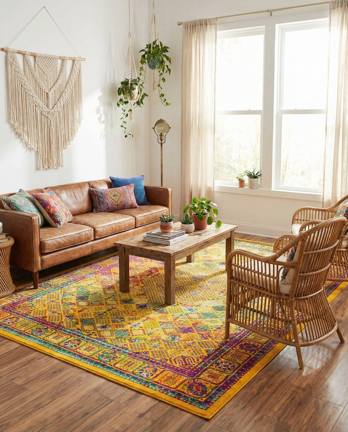 Caribbean Cove Collection Area Rug -  Mustique Rectangle Multi  lifestyle 18