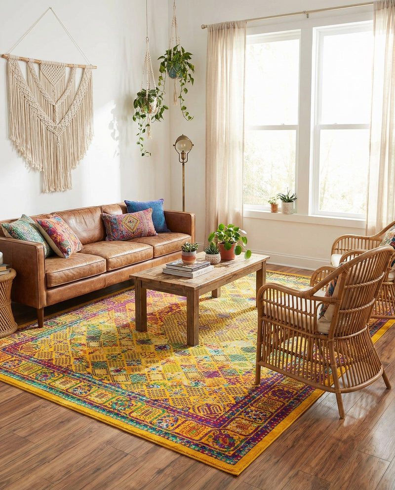 Caribbean Cove Collection Area Rug -  Mustique Rectangle Multi  lifestyle 18
