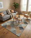 Urban Terrace Collection Area Rug - Metropolis Rectangle Gray  lifestyle 7