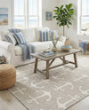 Seaside Haven Rugs Collection Area Rug - Sapphire (Gray) Rectangle Gray  lifestyle 16