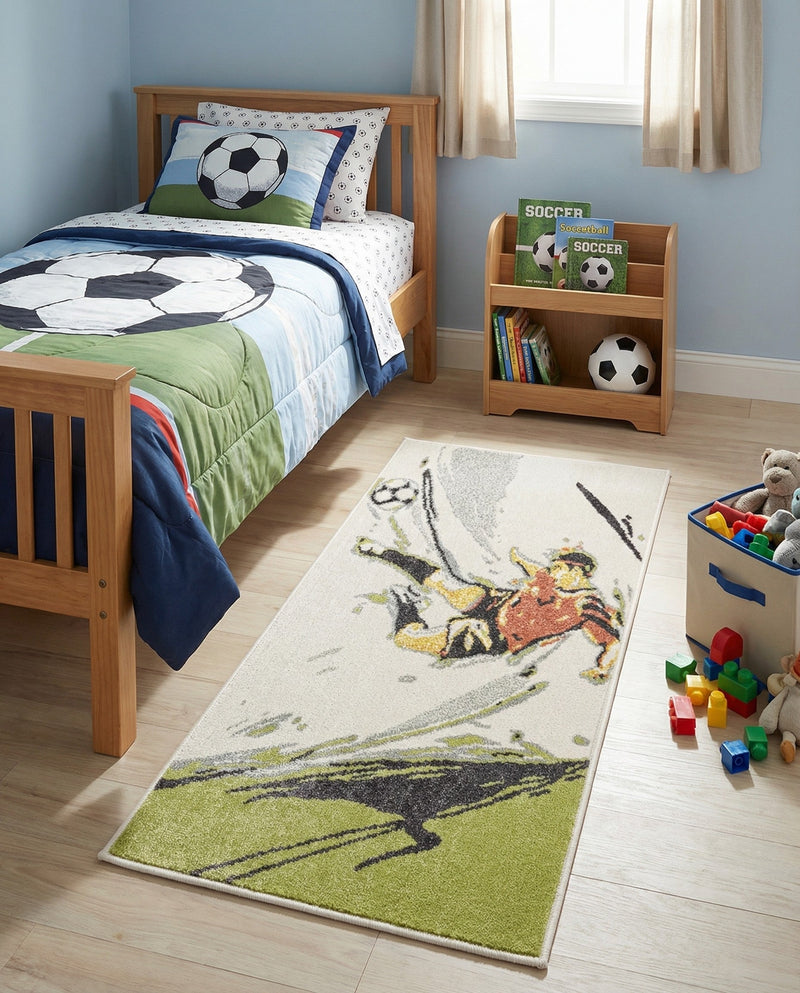 Wonder Tykes Collection Area Rug -  Mirage Runner Gray  lifestyle 33