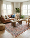 Bazaar Chic Collection Area Rug -  Chefchaouen Square Salmon Pink  lifestyle 54