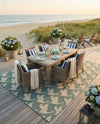 Seaside Haven Rugs Collection Area Rug -  Pelican Rectangle Stone Blue  lifestyle 10