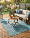 Urban Terrace Collection Area Rug -  Chelsea (Light Aqua) Rectangle Light Aqua  lifestyle 26