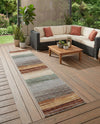 Urban Terrace Collection Area Rug -  Corsica Runner Multi  lifestyle 65