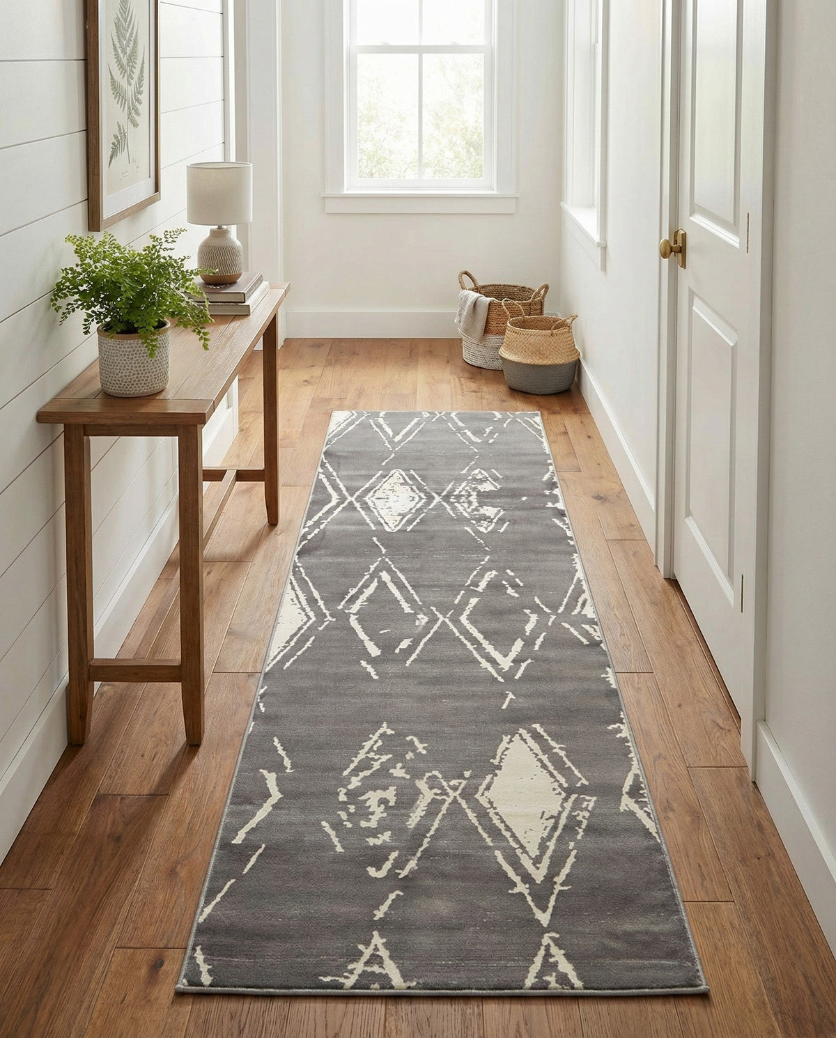 Metro Heights Collection Area Rug -  Madison Runner Gray  lifestyle 121