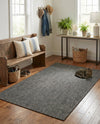 Seaside Serenity Collection Area Rug - Veranda (Black) Rectangle Black  lifestyle 26