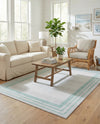 Bahama Breeze Outdoor Collection Area Rug -  Abaco Rectangle Gray Teal  lifestyle 40