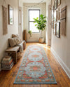 Caribbean Breeze Collection Area Rug -  Floriana Runner Light Blue  lifestyle 68